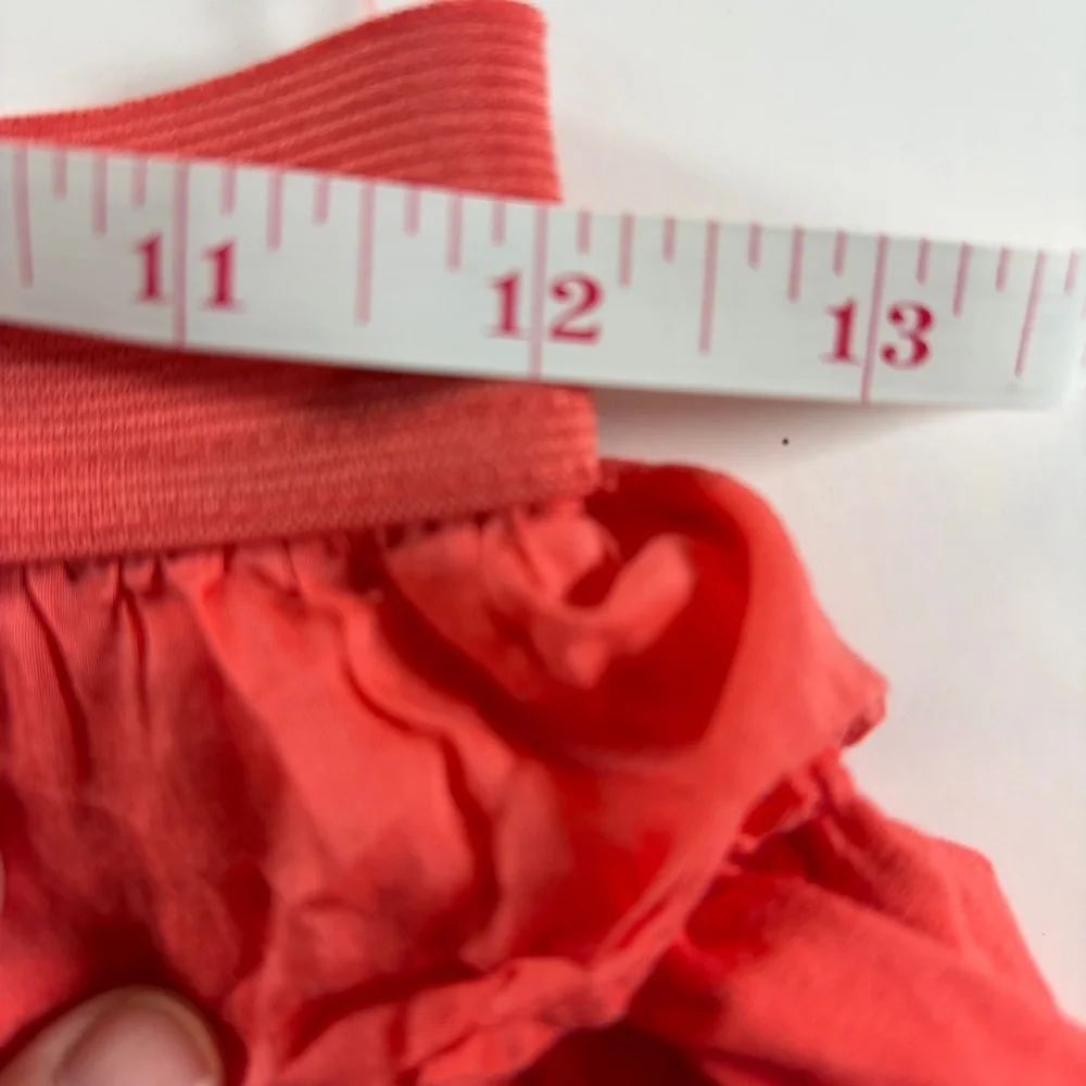 GapKids Tiered Ruffle Skirt Girls XXL 14 16 Coral Orange Mini